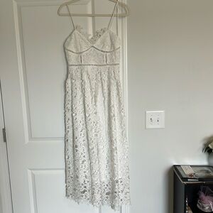 Petal and Pup White Midi Dress